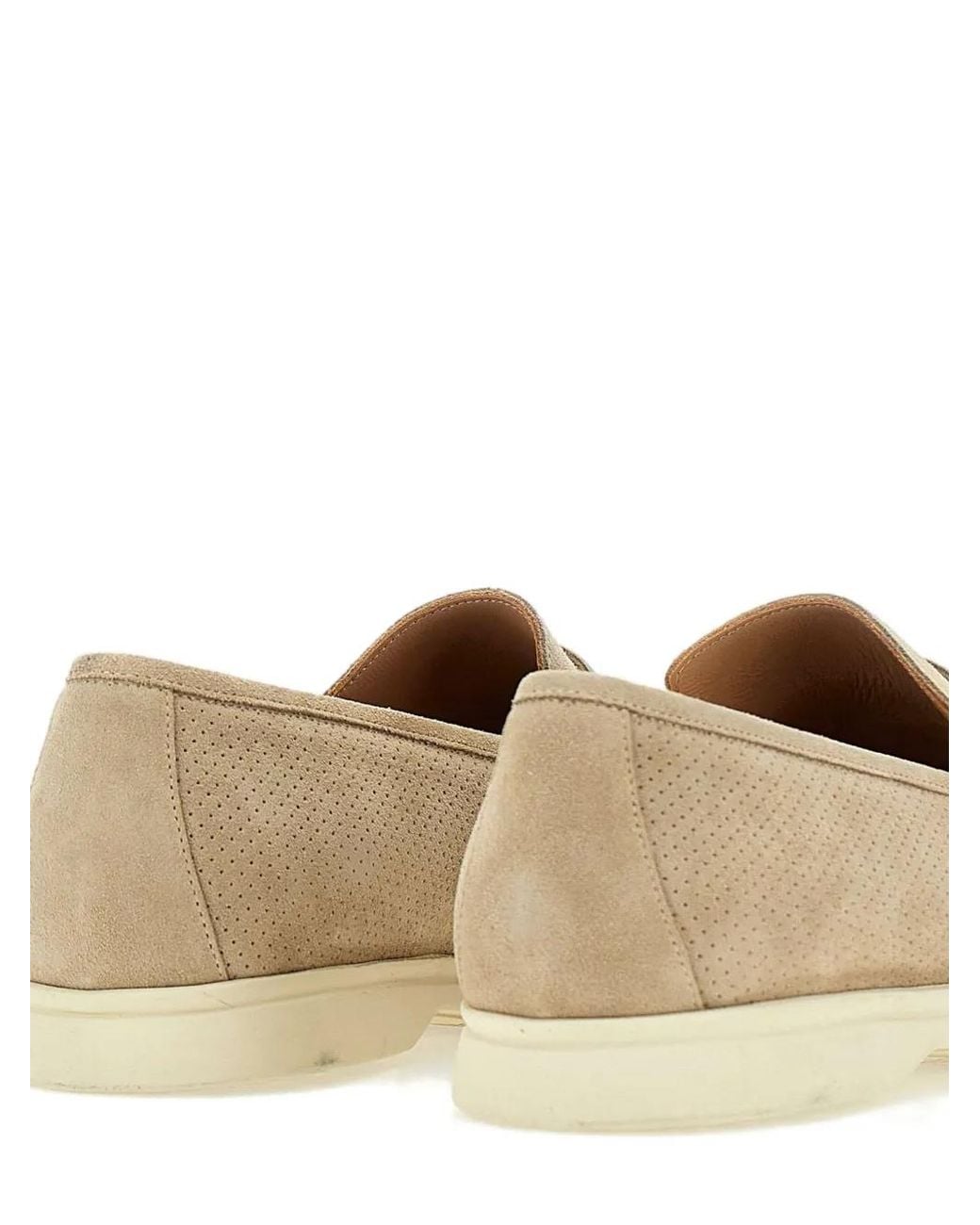 Duca Degli Abruzzi Natural Piero1 Suede Loafers for men