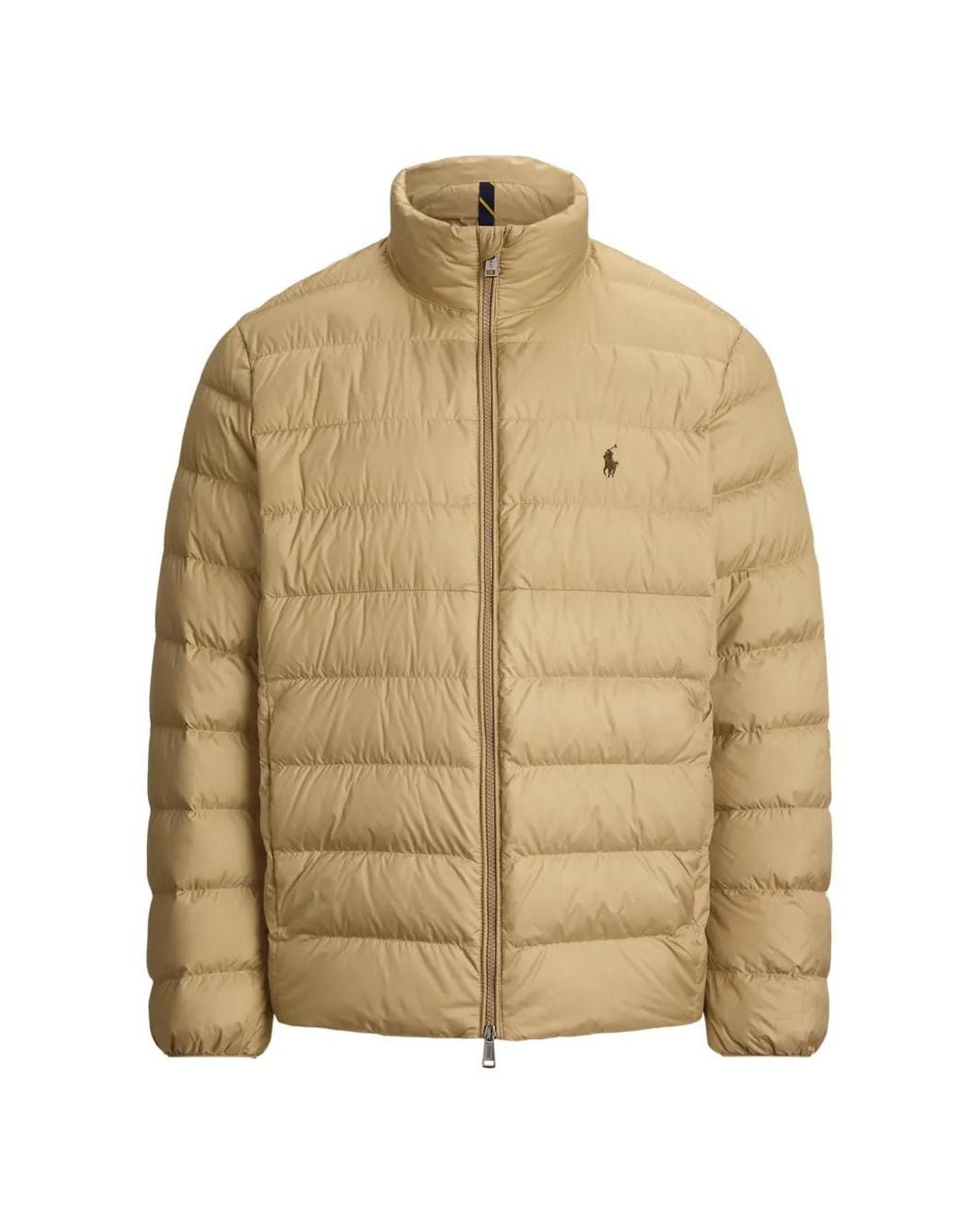 Polo Ralph Lauren Natural Quilted Mock-Neck Jacket for men