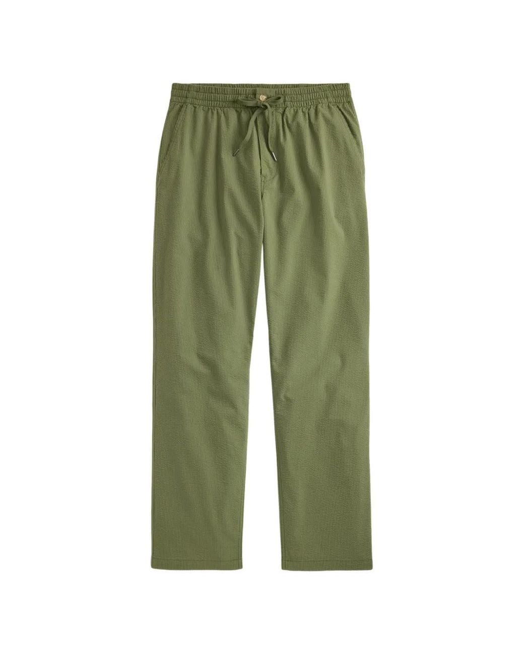 Polo Ralph Lauren Green Prepster Drawstring Textured Trousers for men
