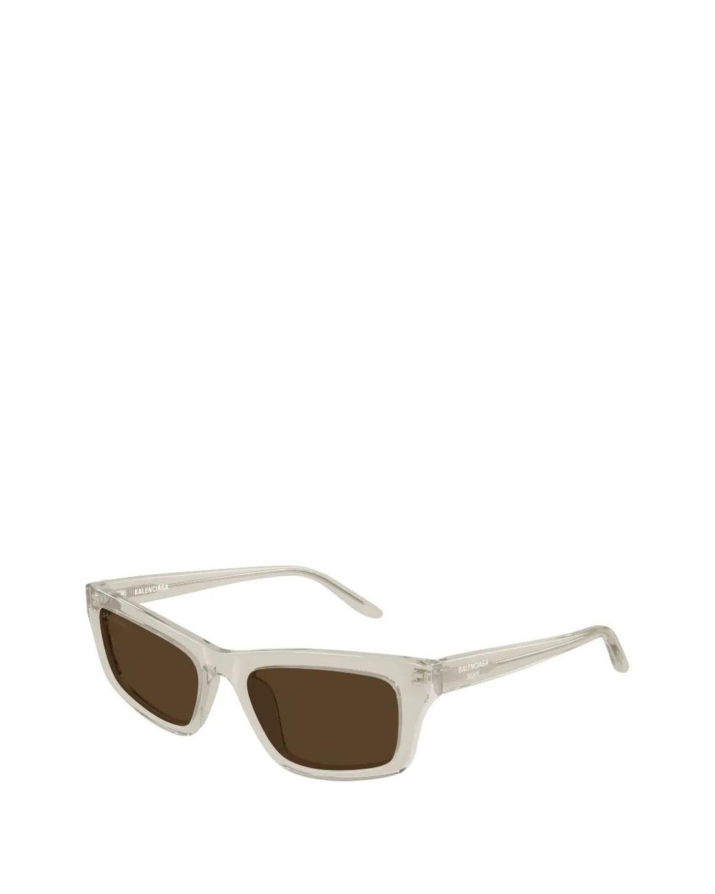 Balenciaga Natural Rectangle-Frame Sunglasses