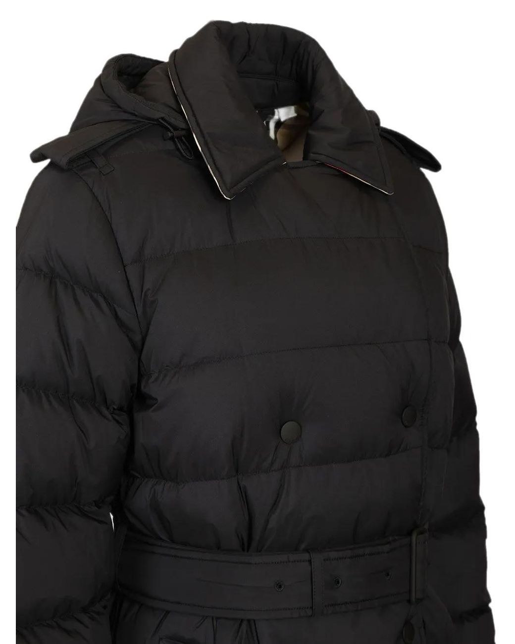 Burberry Black Kent Quilted Coat