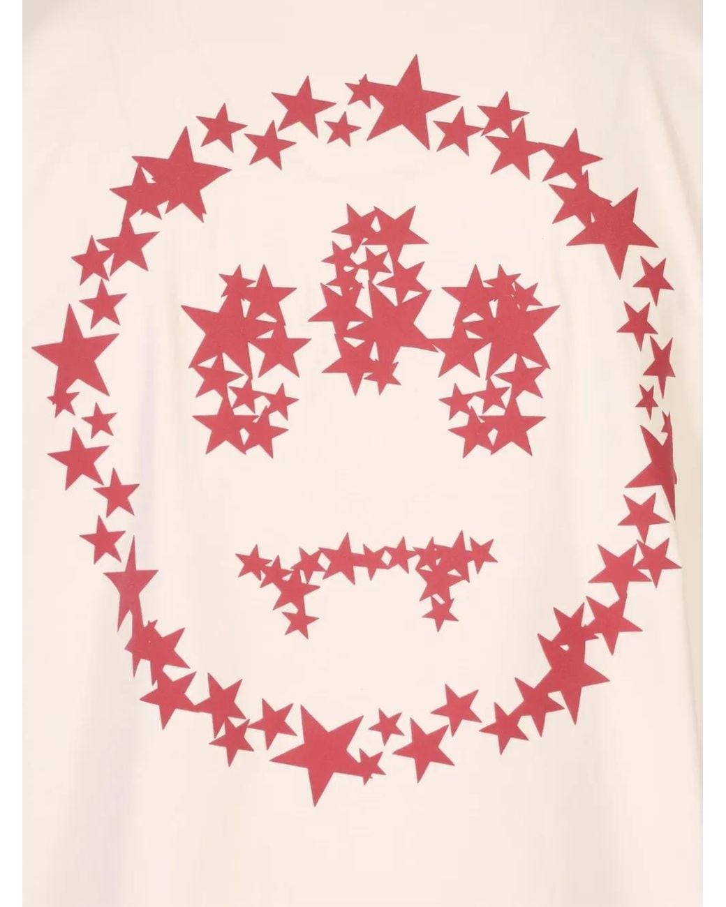 Barrow Pink Logo-Print Star-Motif T-Shirt