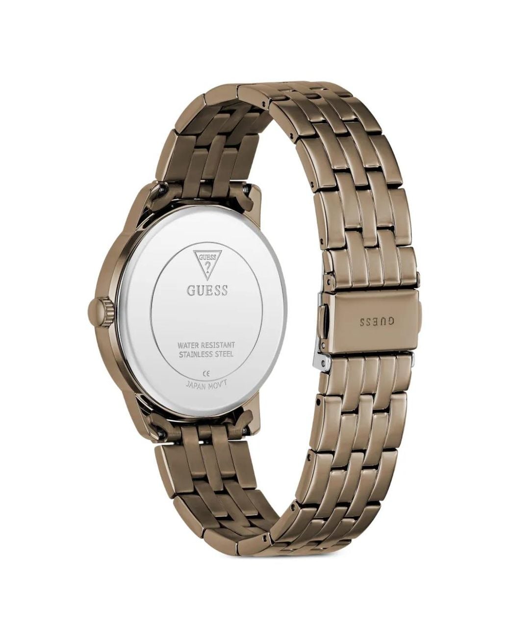 Guess Natural Coffee Analog Watch for men