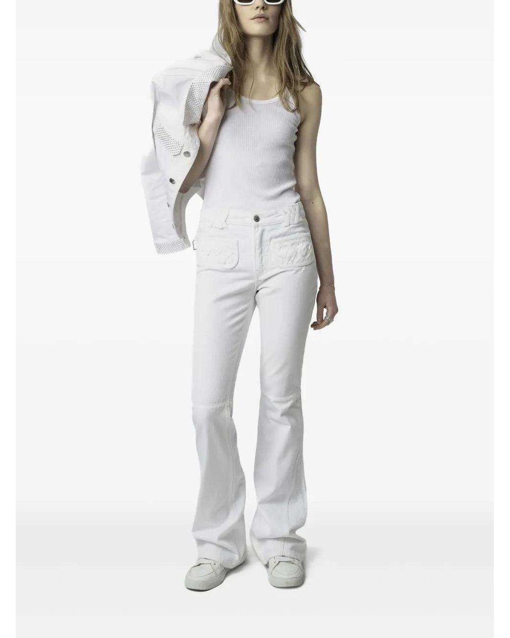Zadig & Voltaire White Flared Jeans