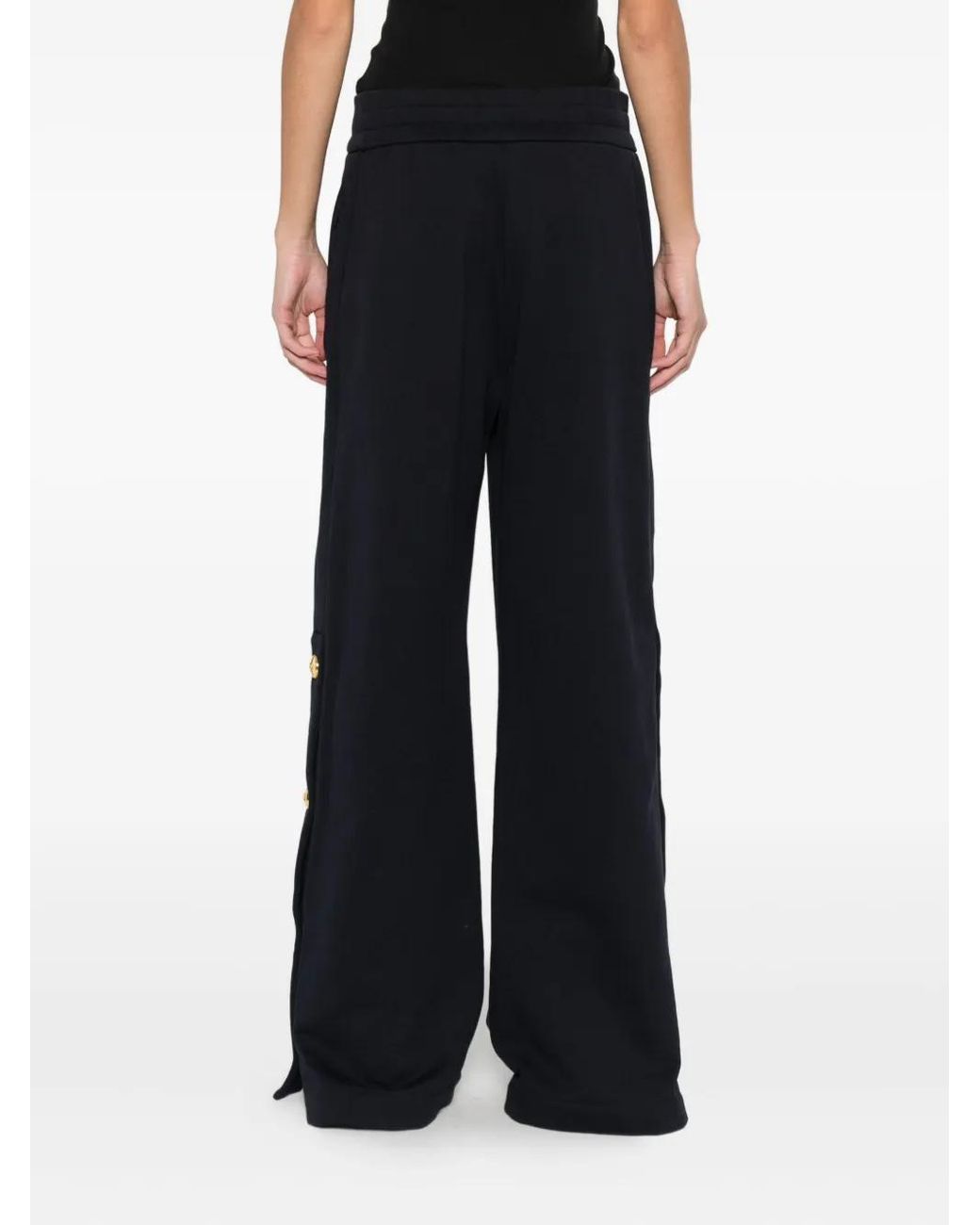 Pinko Blue Logo-Embroidered Track Pants