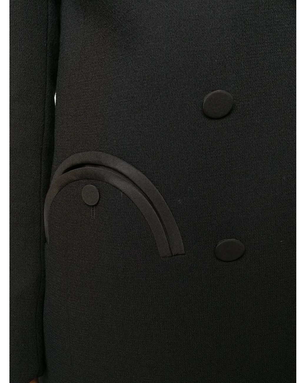 Blazé Milano Black Double-Breasted Silk Blazer