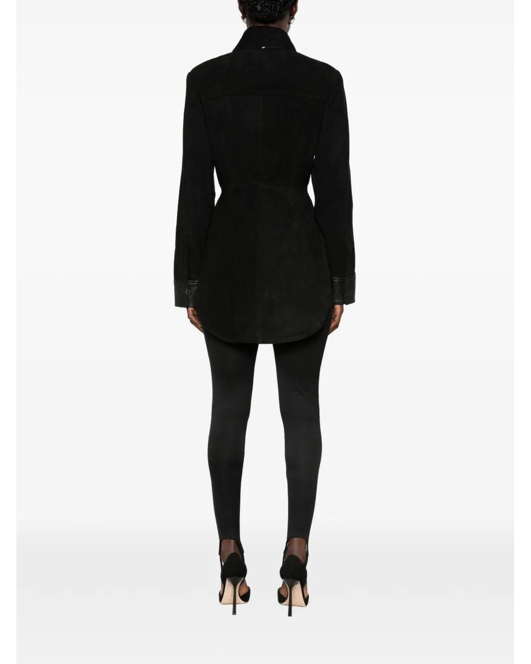 Sportmax Black Leather Jackets