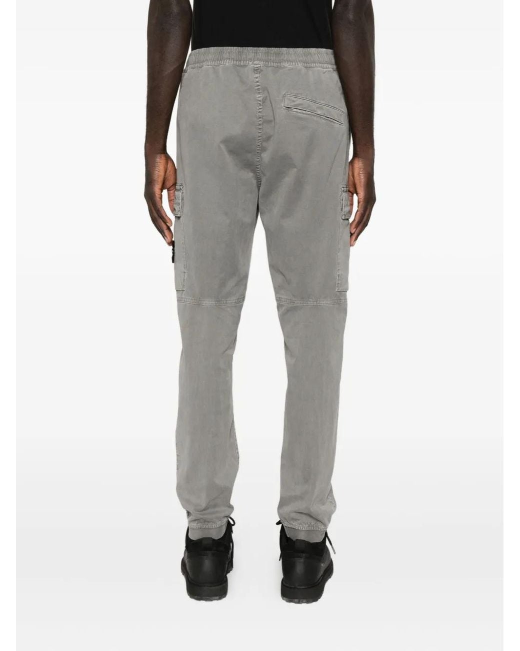 Stone Island Gray Trousers for men