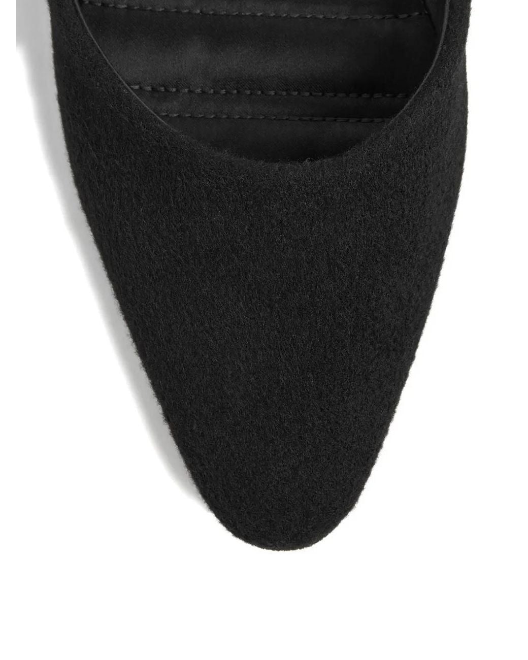 Totême White Wool Slippers