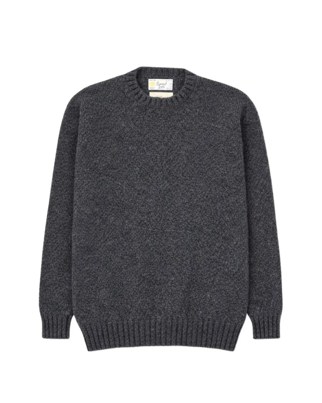 Fortela Gray Shetland Wool Sweater for men