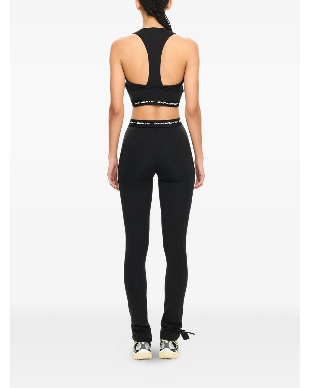 Off-White c/o Virgil Abloh Black Logoband Crop Top
