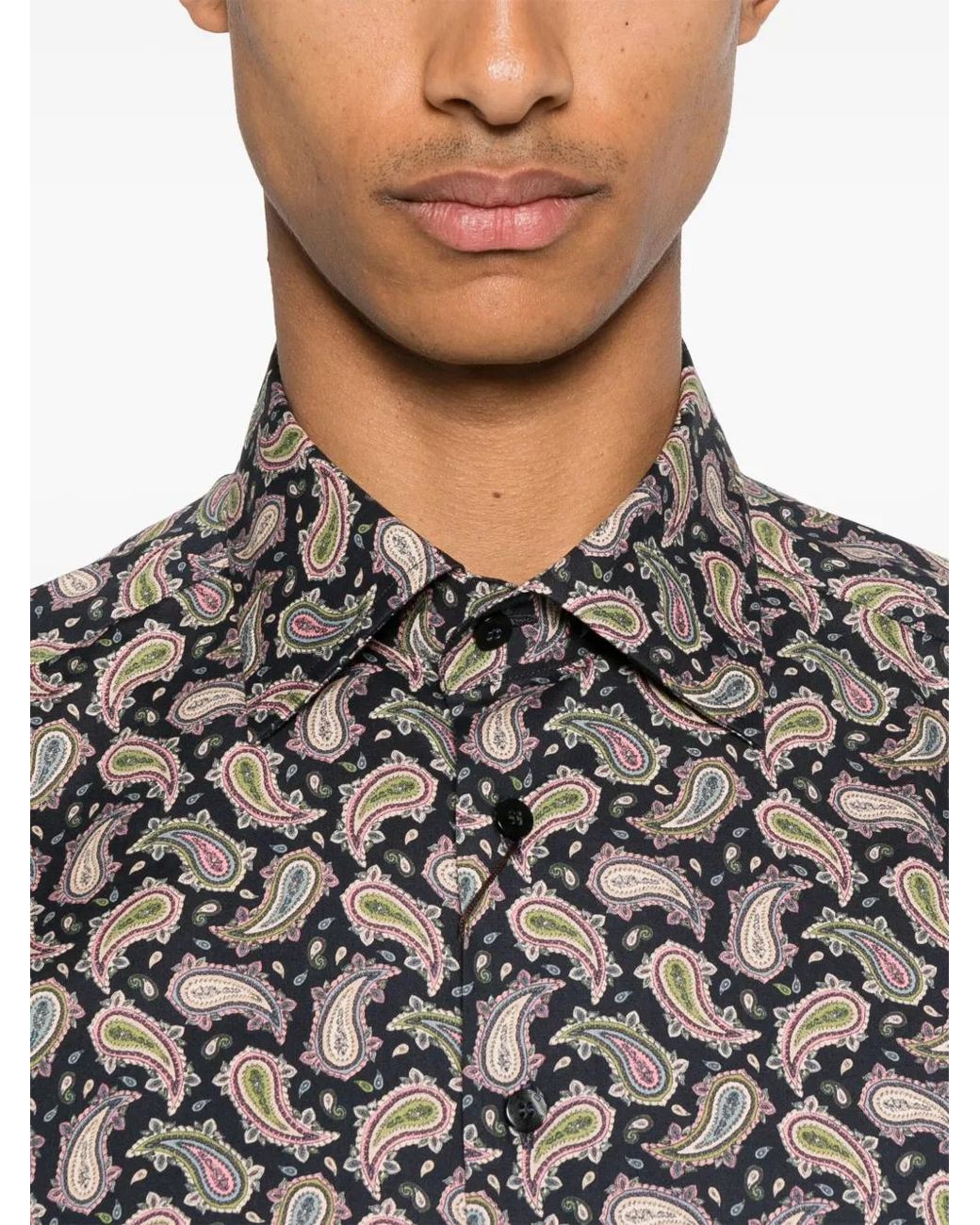 Etro Gray Roma Shirt Clothing for men