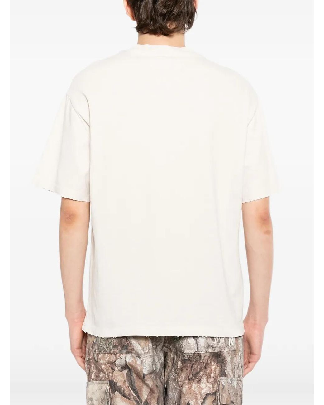 WARMAN White Skull-Print T-Shirt for men