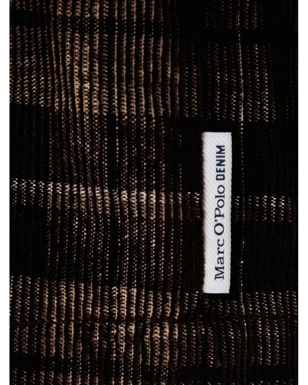 Marc O' Polo Black Check Corduroy Shirt