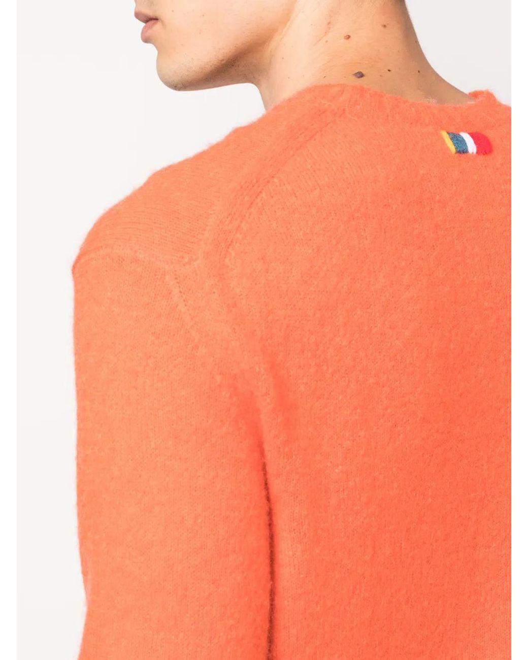 Orlebar Brown Lorca Strickpullover Mit Logo-Patch in Orange für Herren