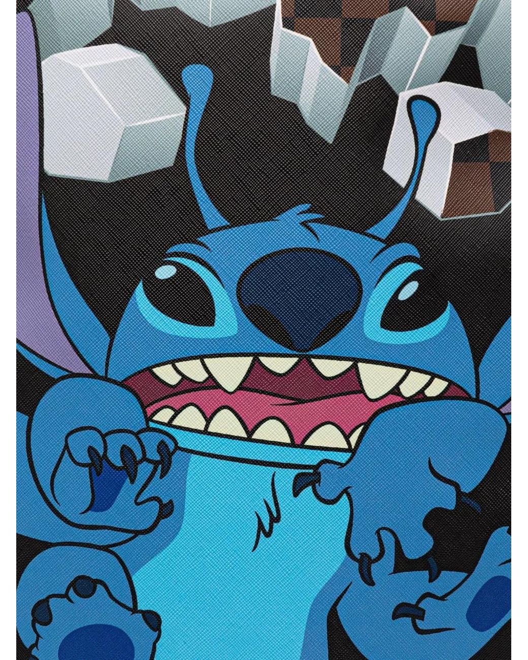 Sprayground Blue X Disney Check-Print Backpack