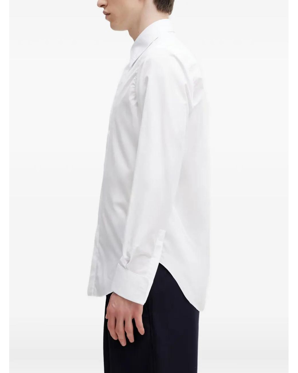Rhude White Chemise Boutonnée À Logo Brodé for men