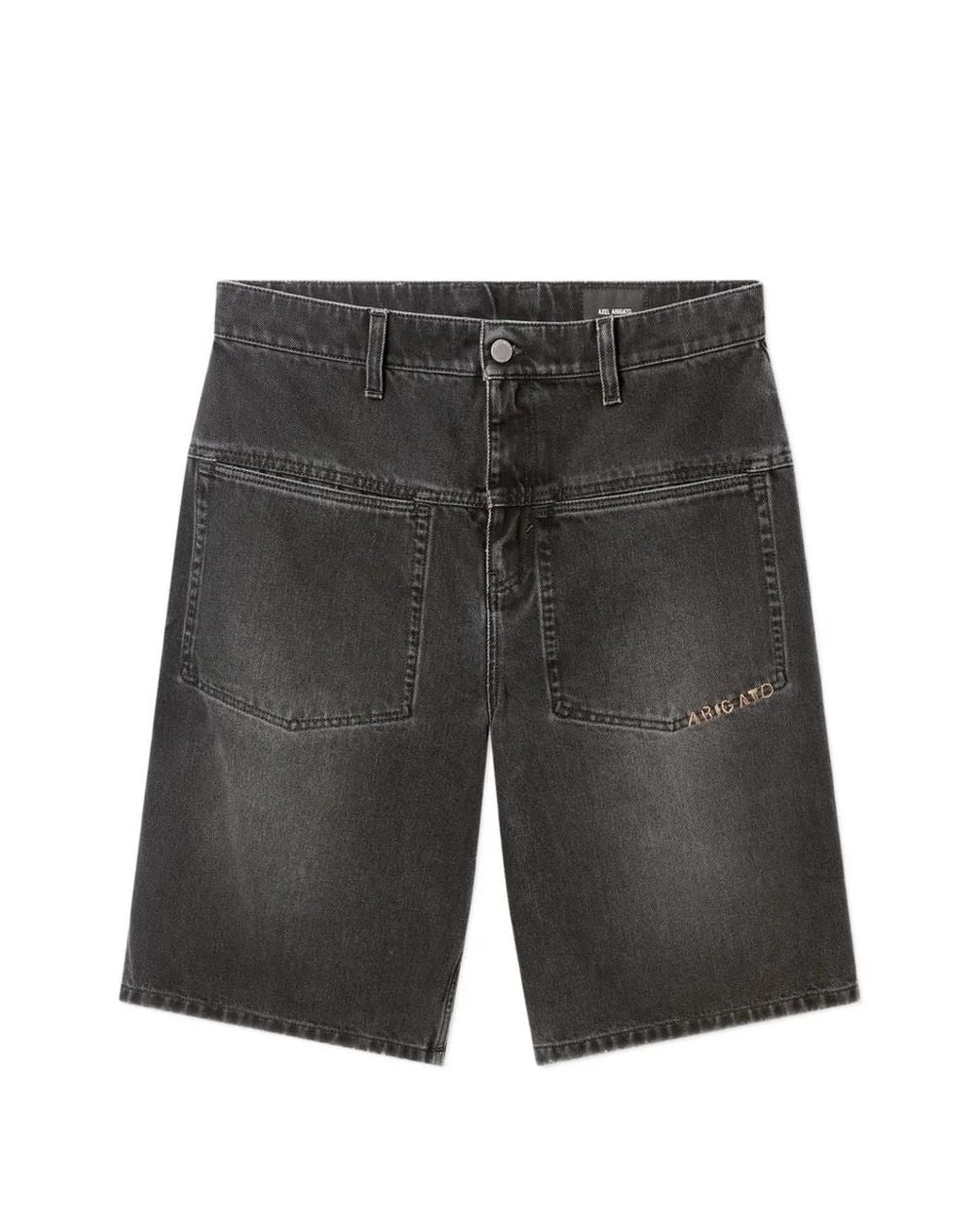 Axel Arigato Gray Invert Denim Shorts for men