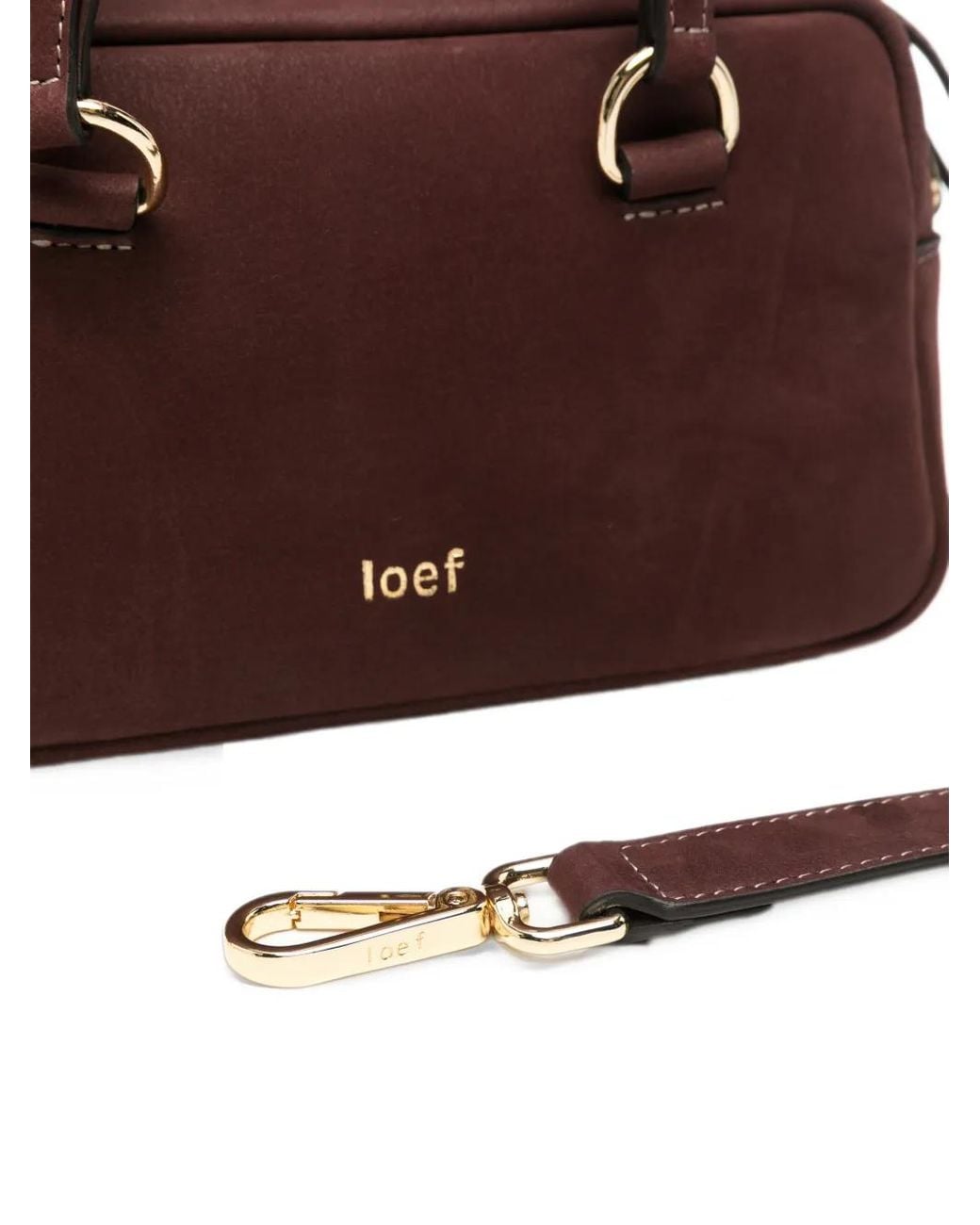 IOEF Brown Mini Sac Porté Épaule Soft