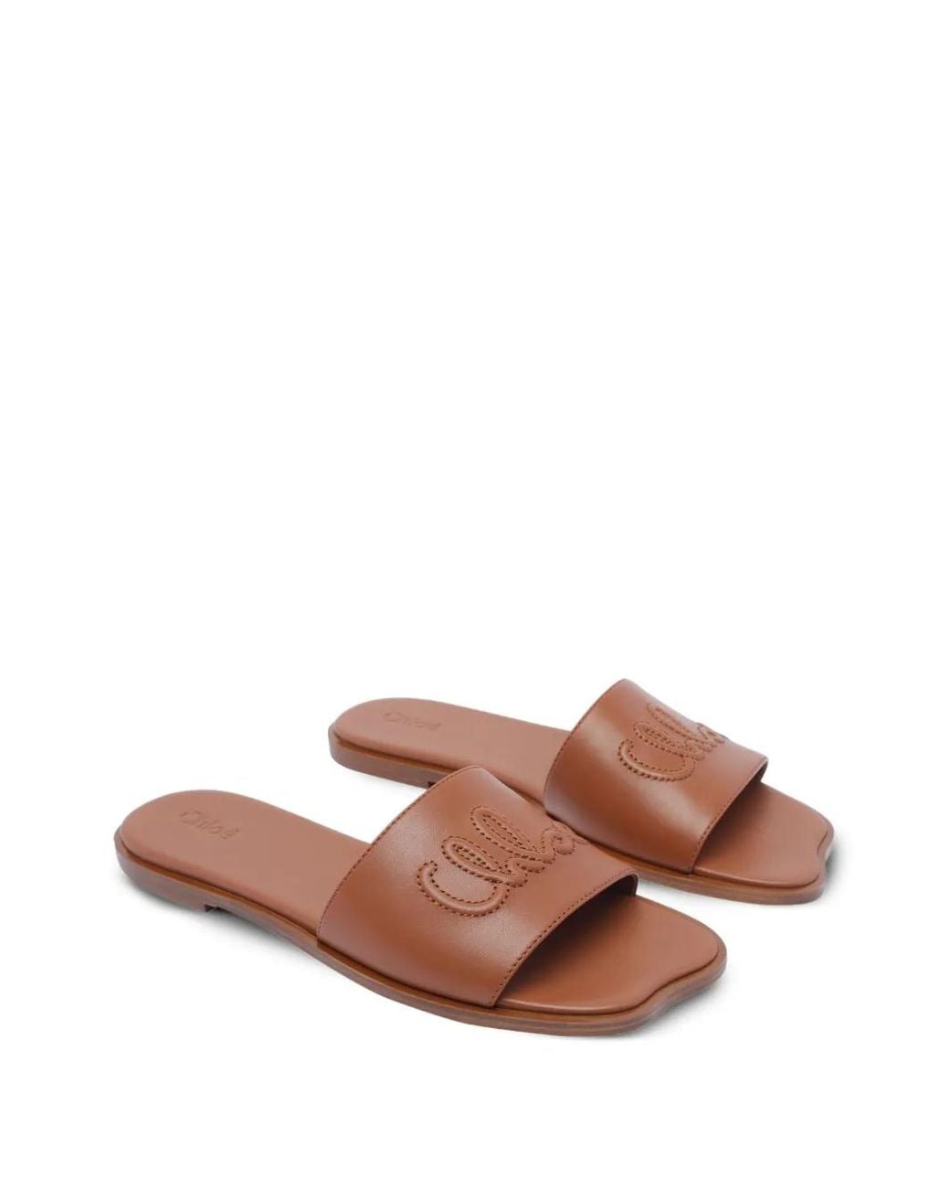 Chloé Brown Soleil Sandals