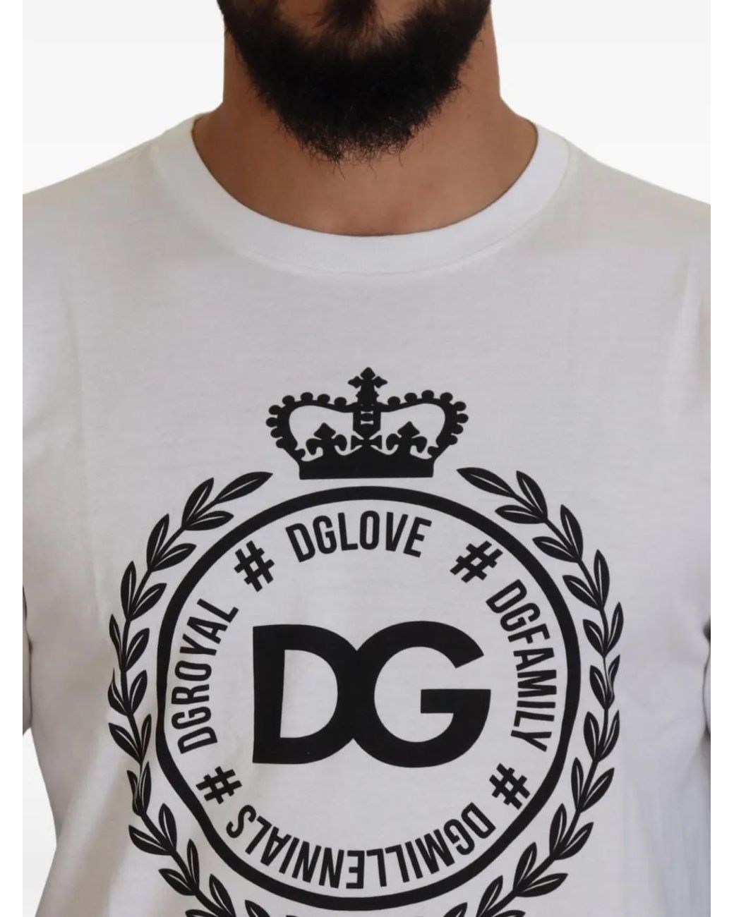 Dolce & Gabbana Gray Logo-Print Layered-Sleeve Sweater for men