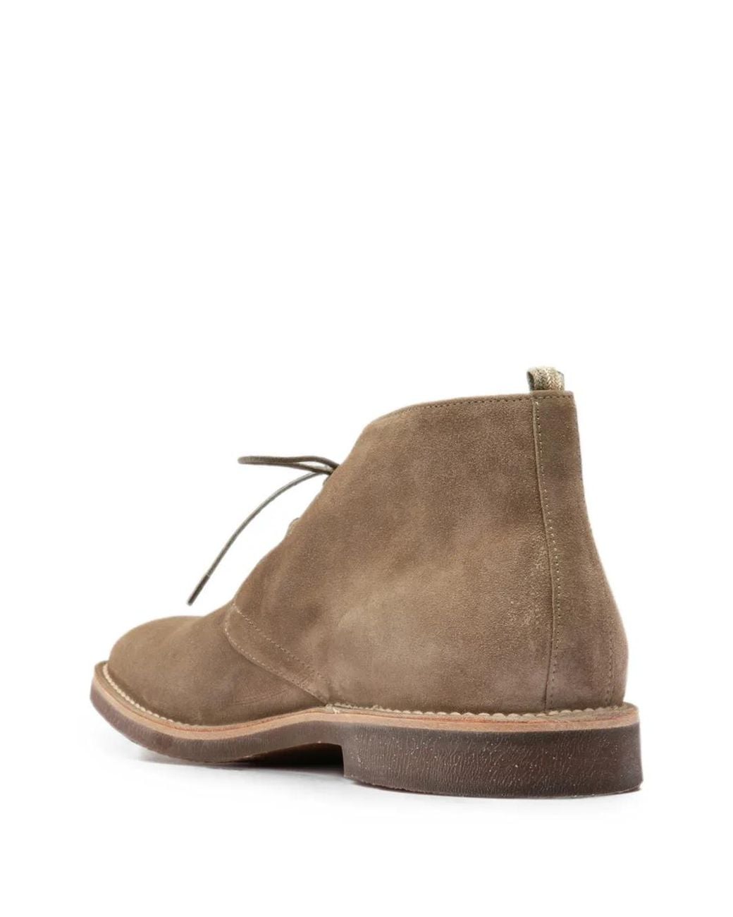 Officine Creative Brown Hopkins Suede Boots for men