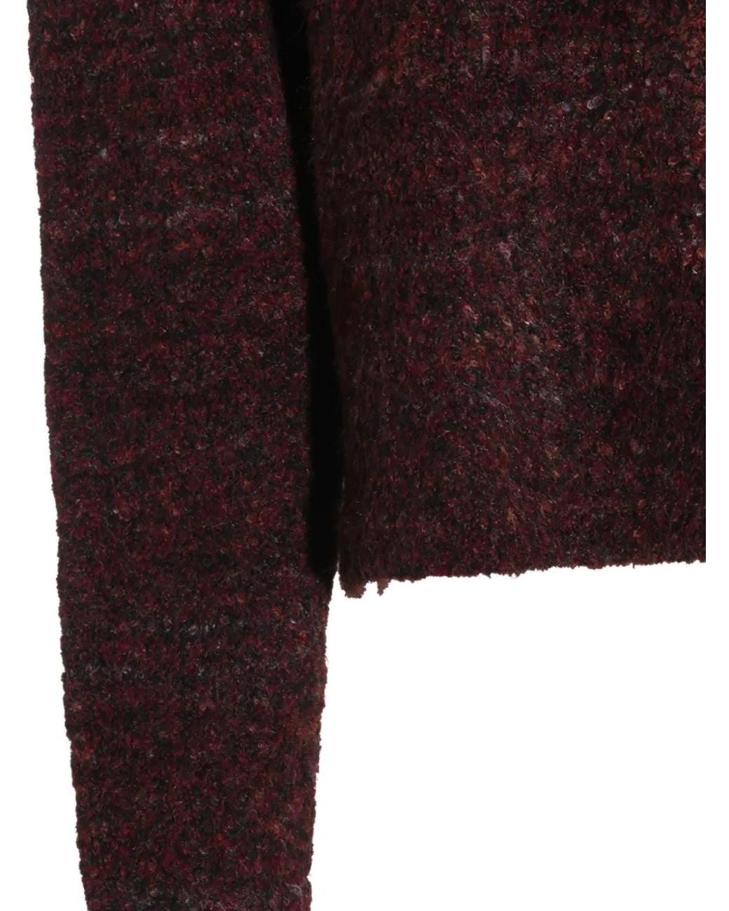Daily Paper Purple Bouclé V-Neck Sweater for men