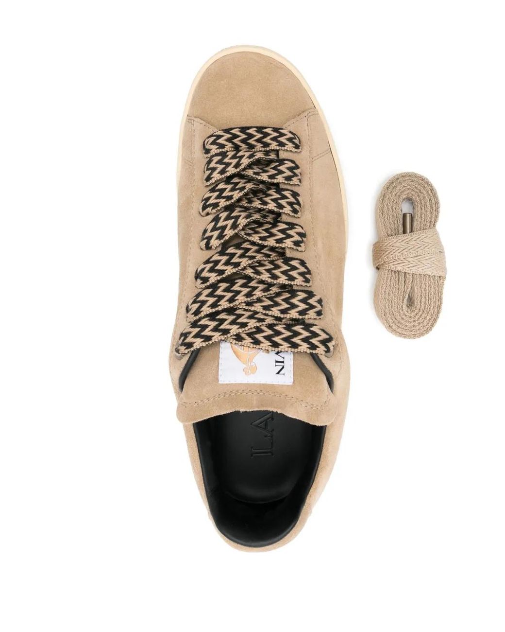 Lanvin Natural Curb Lite Sneakers
