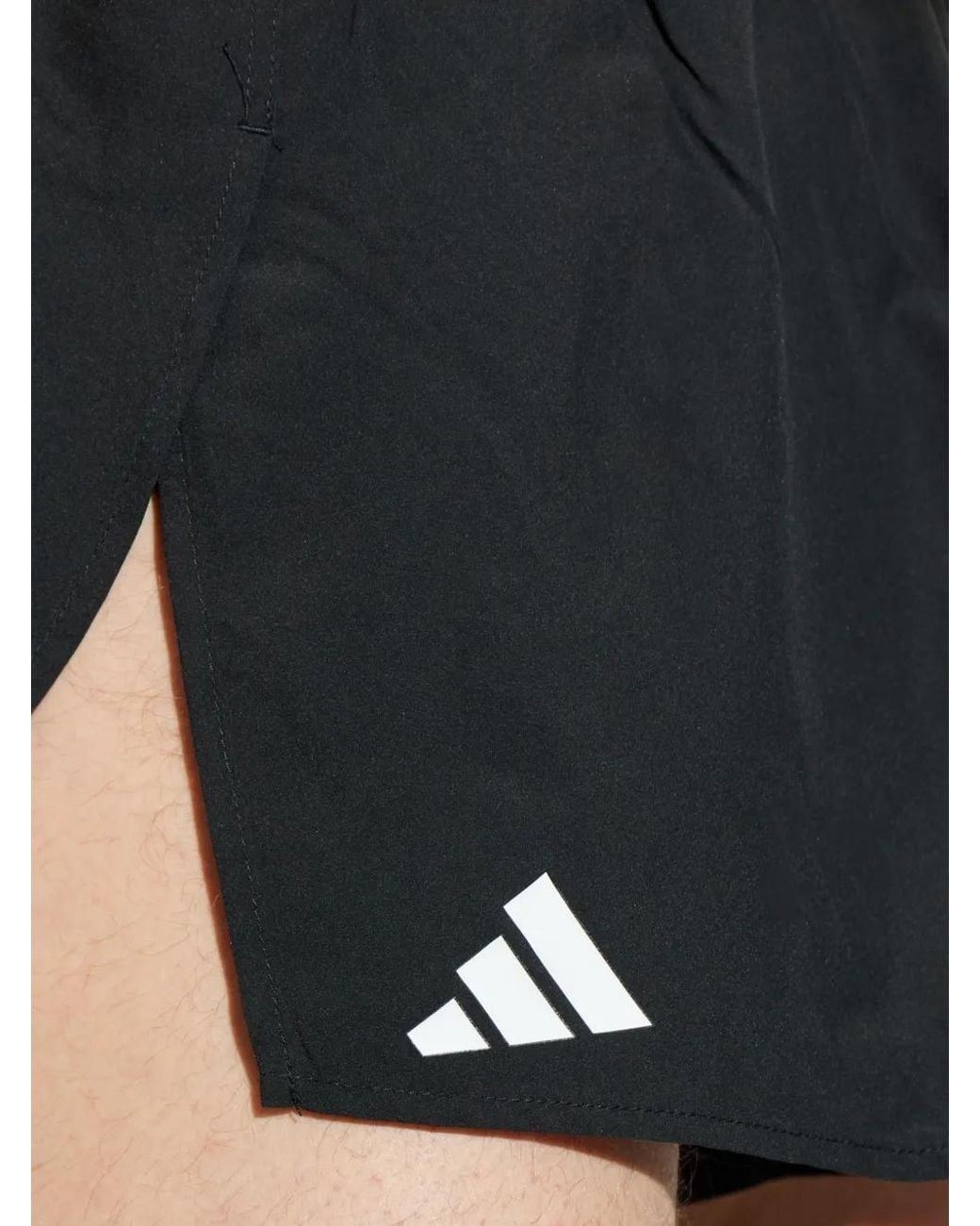 Adidas Black Adizero Essentials Running Split Shorts for men