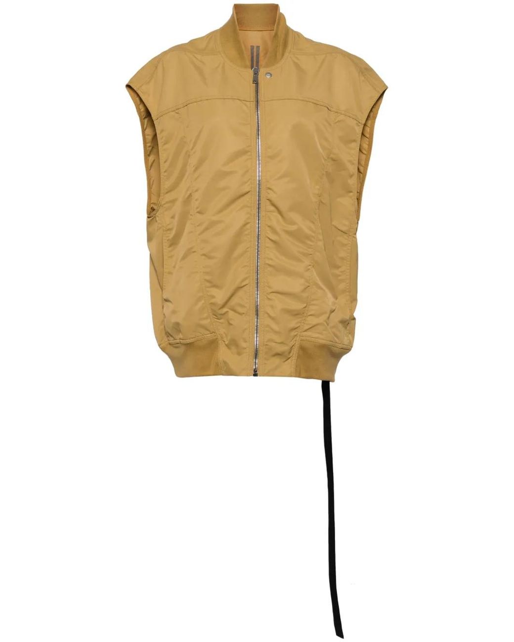 Rick Owens Metallic Jumbo Flight Zipped Gilet
