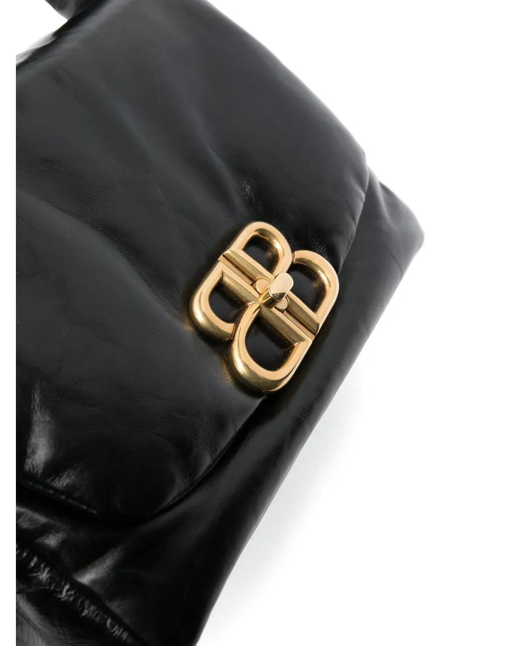 Balenciaga Black Monaco Small Leather Shoulder Bag