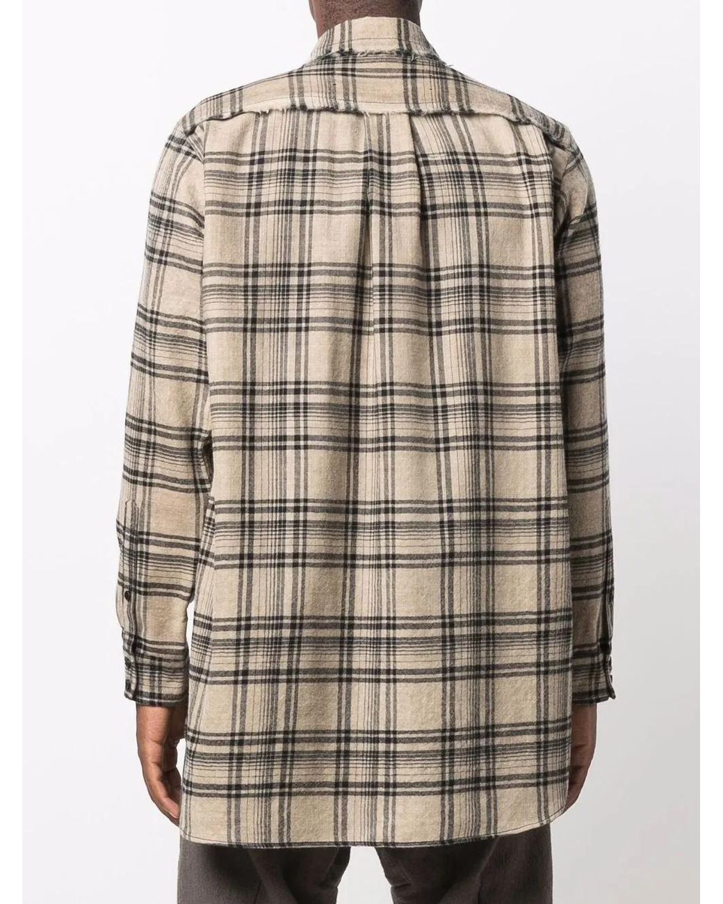 Uma Wang Multicolor Oversized Check Shirt for men
