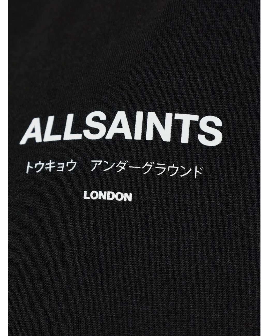 AllSaints Black Underground Sleeveless Vest for men