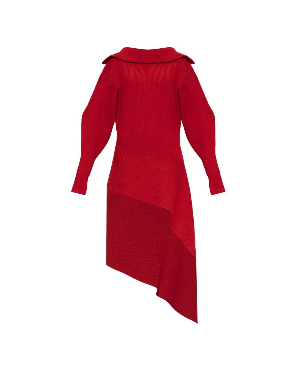 Givenchy Red Slashed Midi Dress