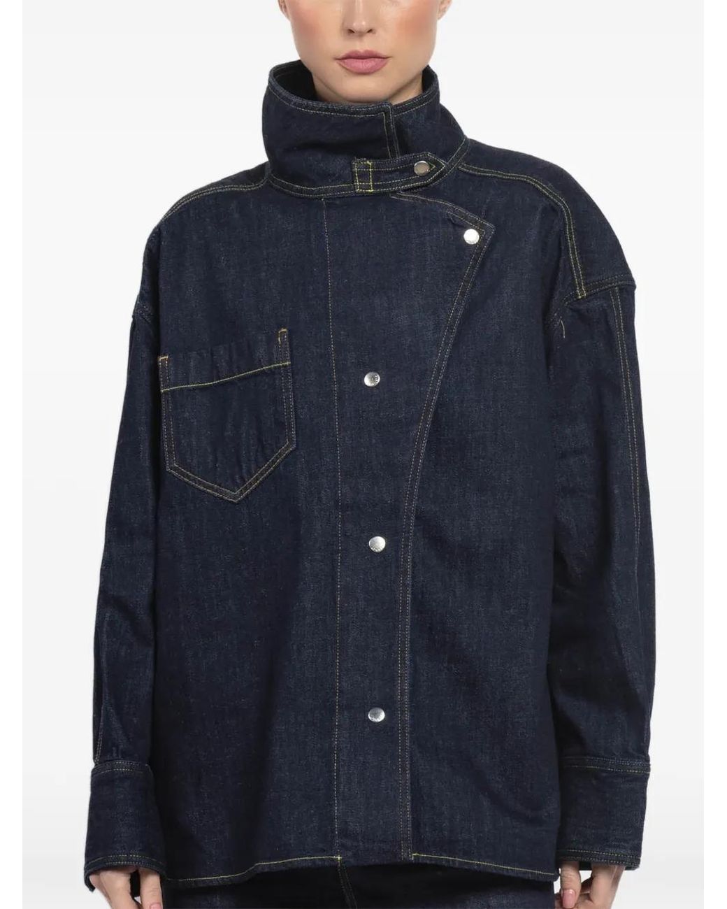 Margaux Lonnberg Black Asymmetric Denim Jacket