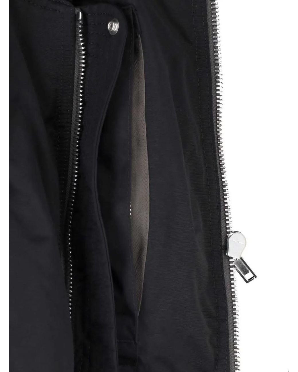 Rick Owens Black Ruched Cropped Jacket