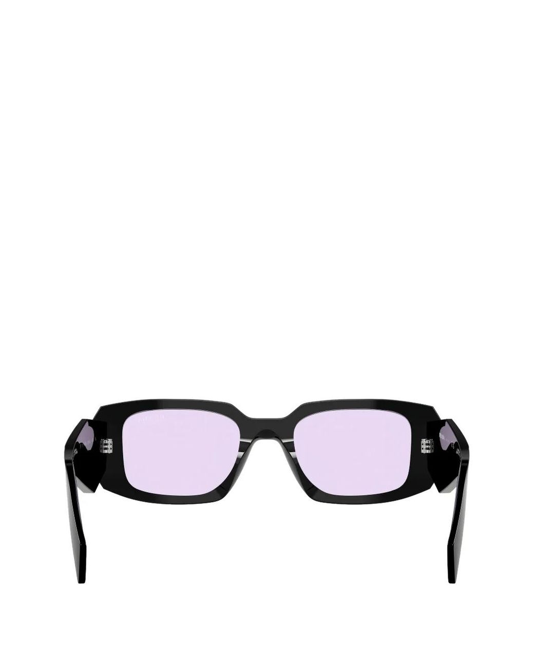 Prada Black Symbole Rectangle-Frame Sunglasses