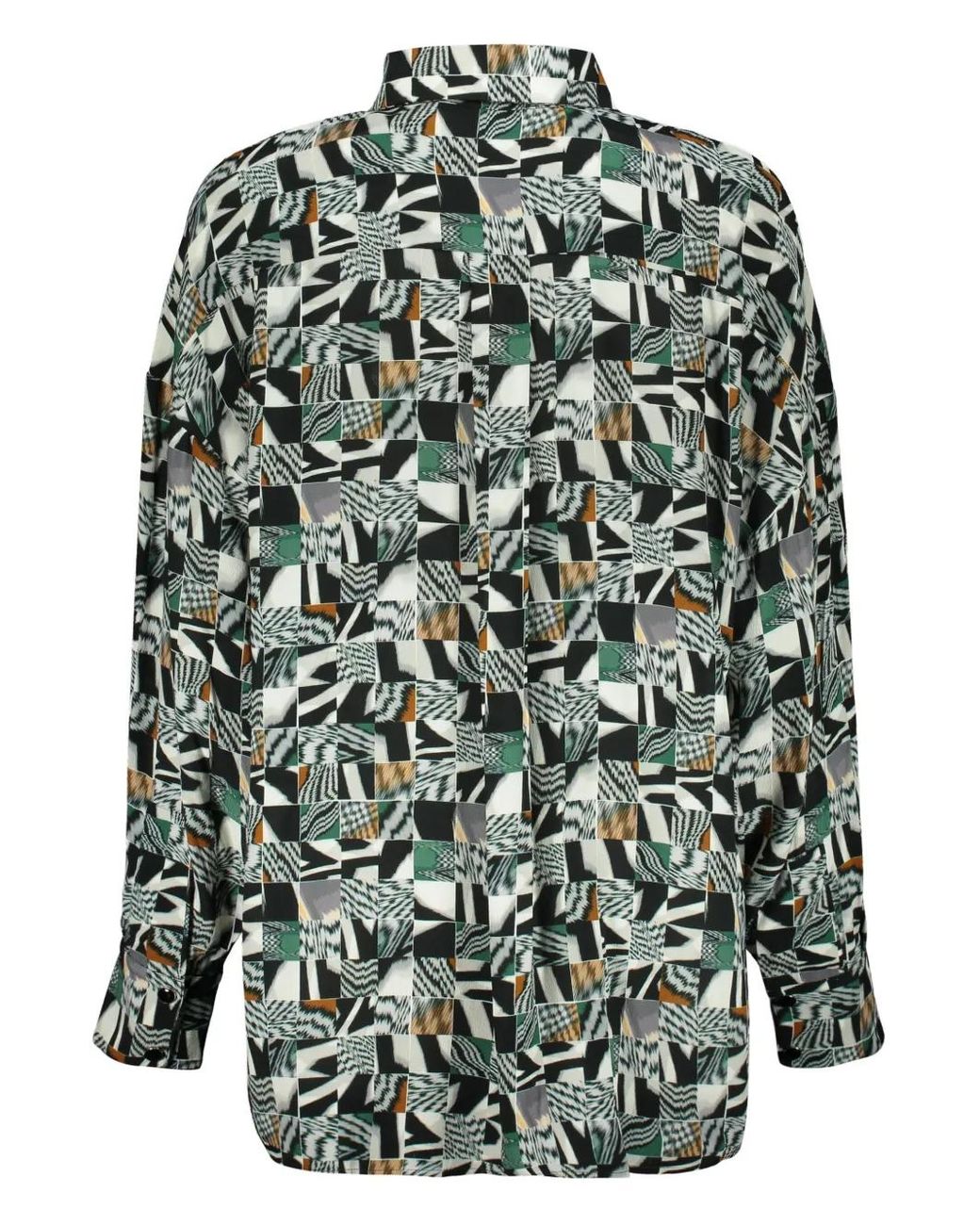 Missoni Green Abstract-Pattern Shirt