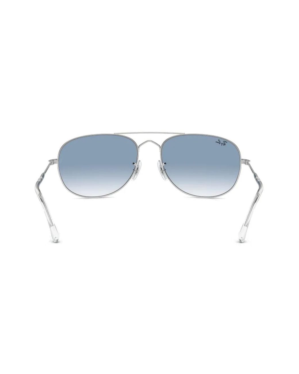 Ray-Ban Blue Bain Bridge Pilot-Frame Sunglasses
