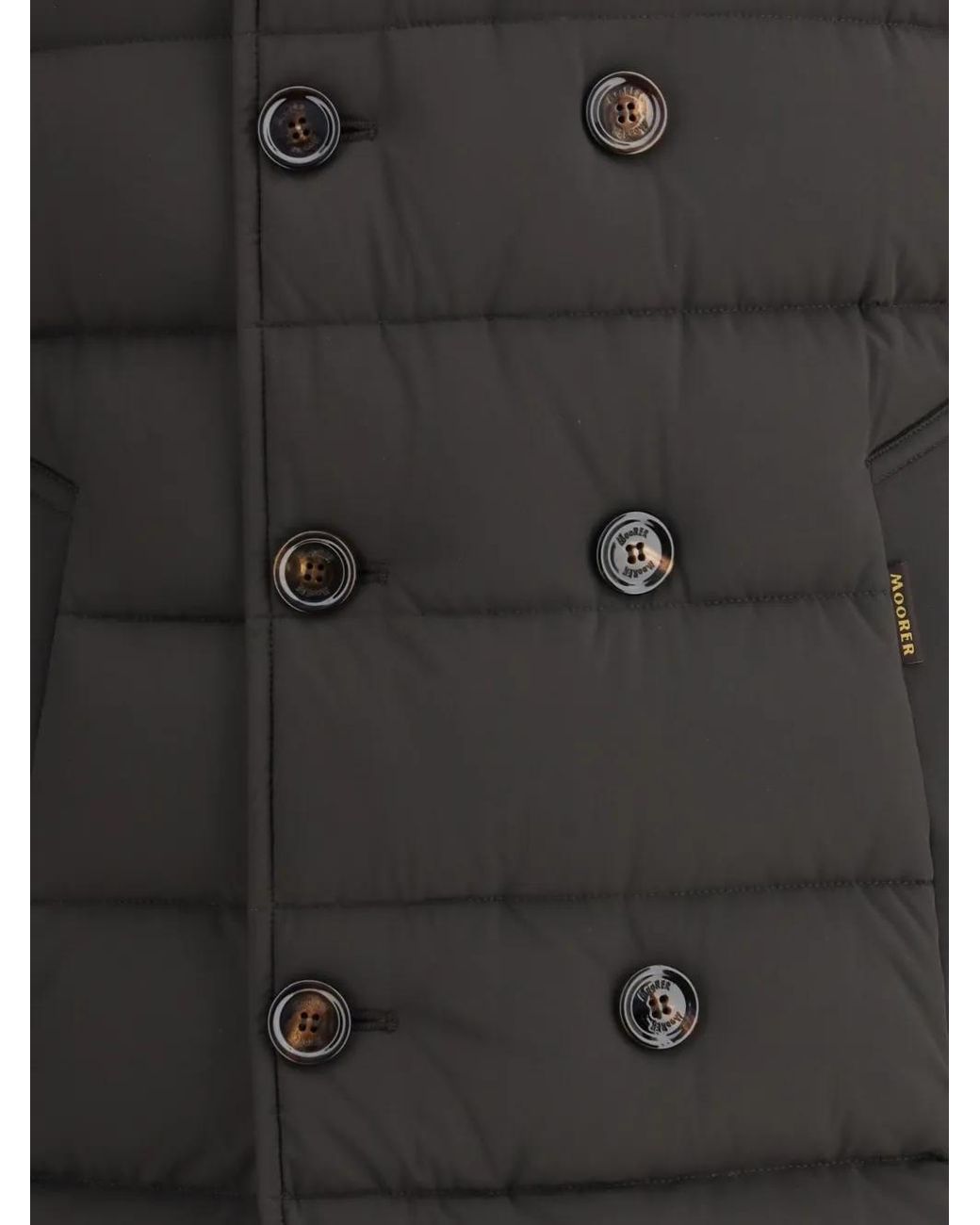 Moorer Black Florio-Kn Quilted Jacket for men
