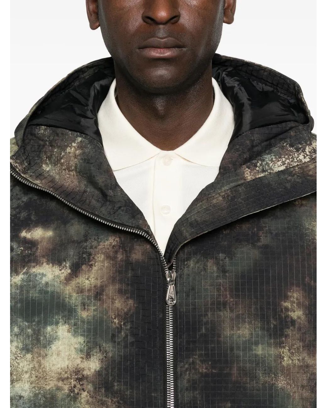 Chaqueta Con Motivo Militar Y Capucha Cole Buxton de hombre de color Black