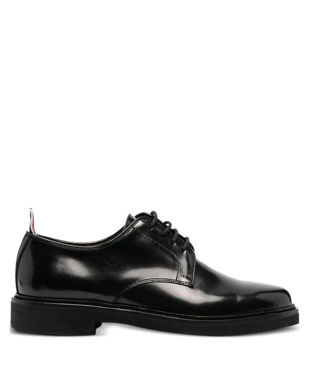 Thom Browne Black Uniform Lace-up Loafers