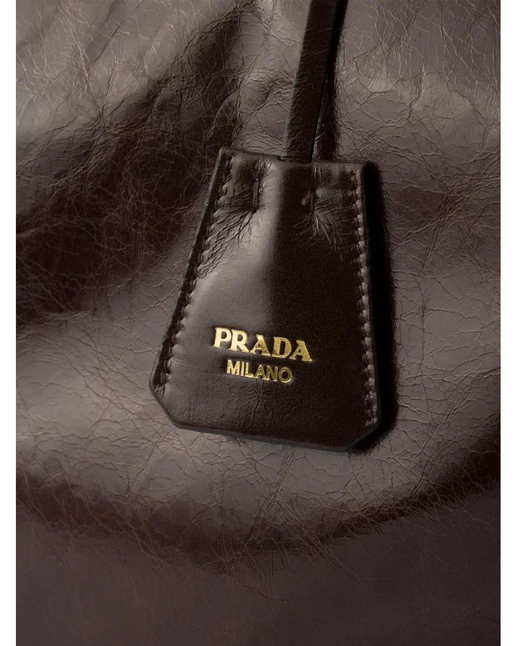 Prada Brown Bonnie Extra-Large Leather Bag