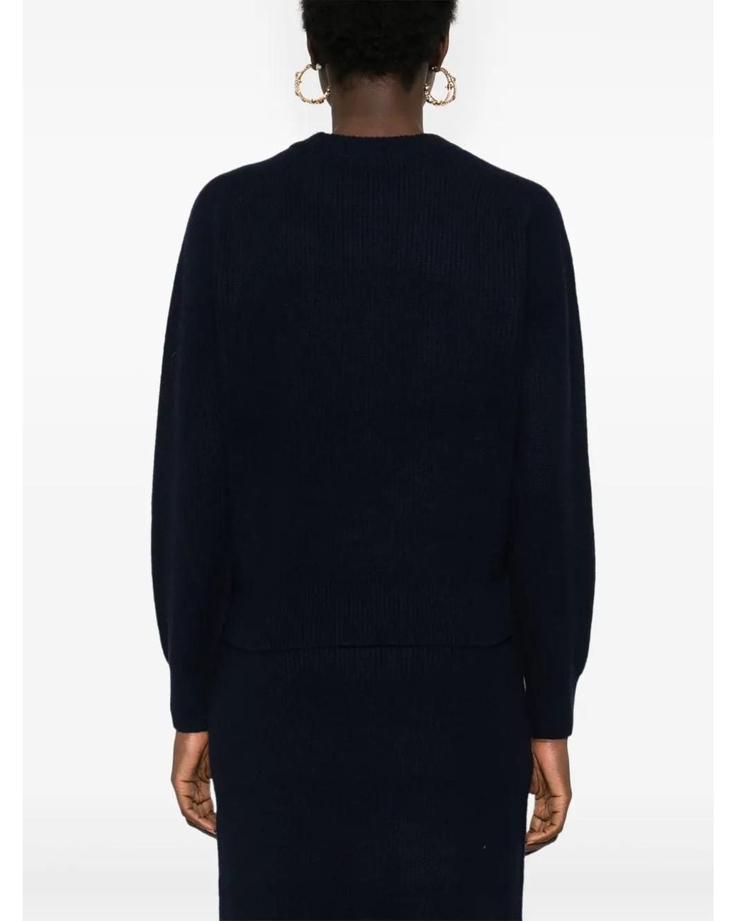 Maison Kitsuné Blue Bold Fox Head-Patch Sweater