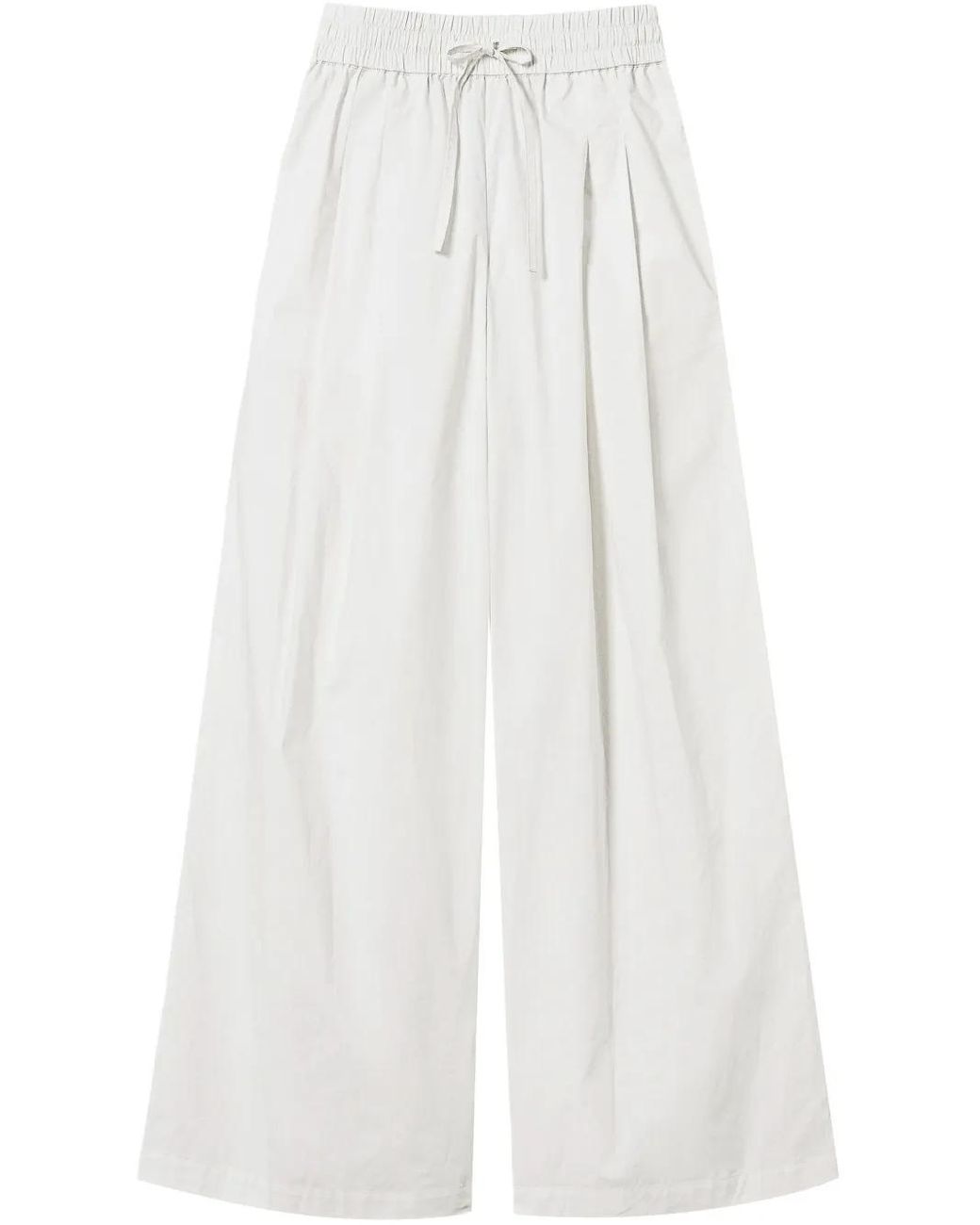 Twinset White Cotton Trousers
