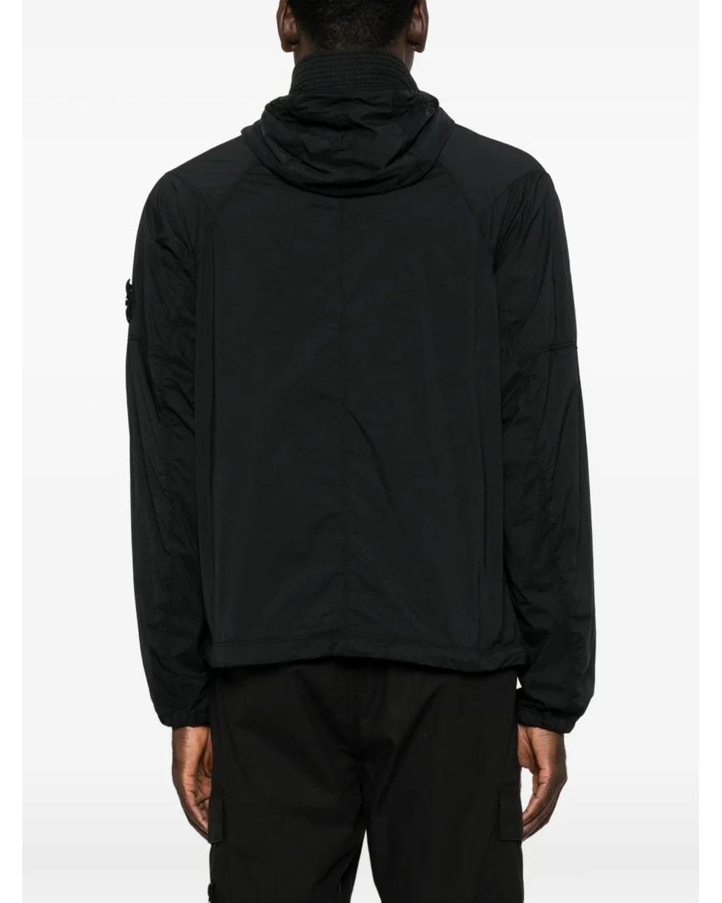 Stone Island Black Q100020 Ultralight Nylon Stretch-Tc Jacket for men