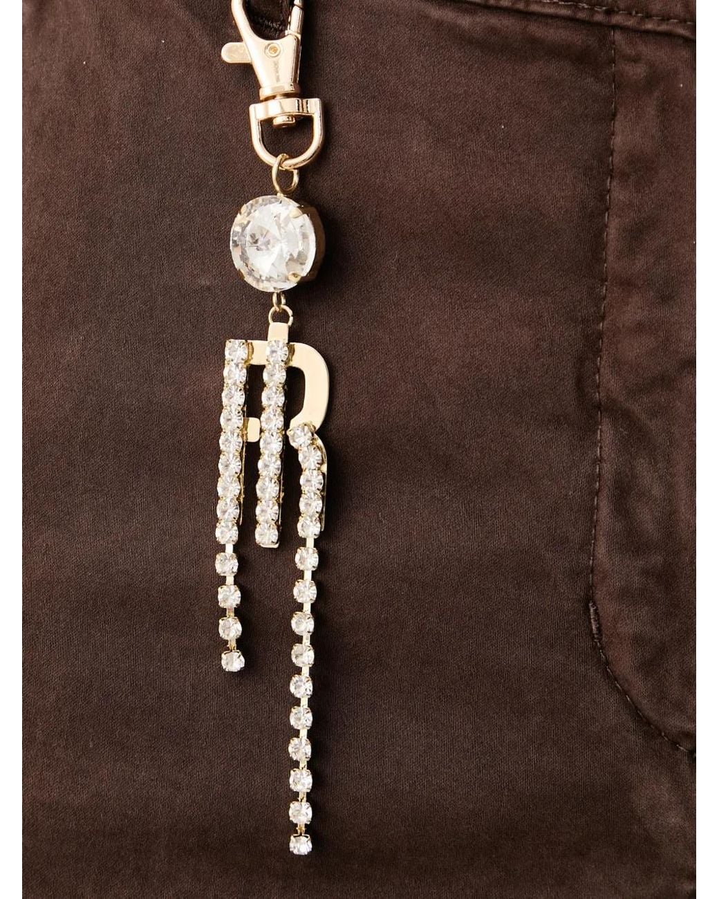 Fracomina Brown Logo-Charm Wide-Leg Trousers