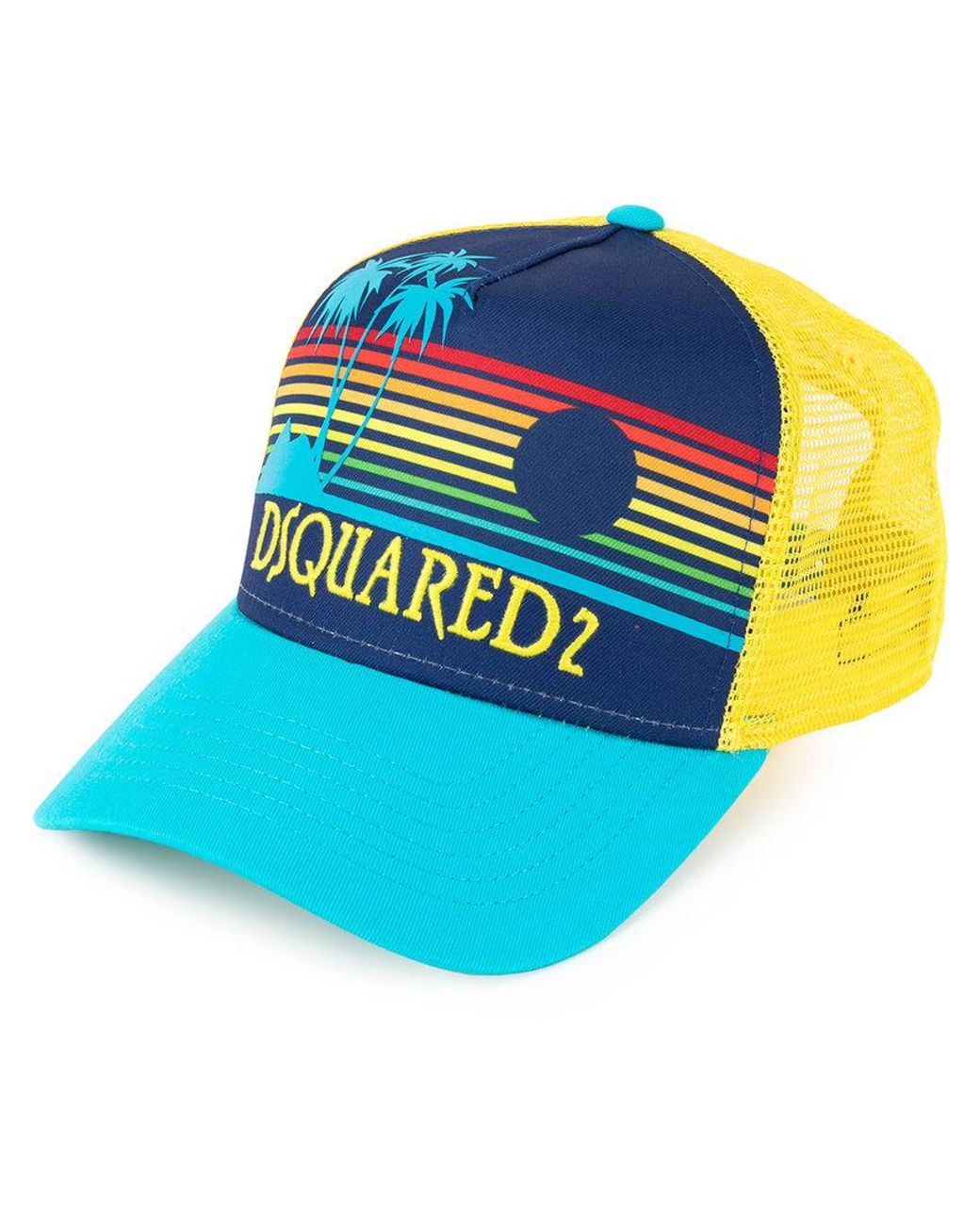 DSquared² Cotton Sunset Print Baseball 