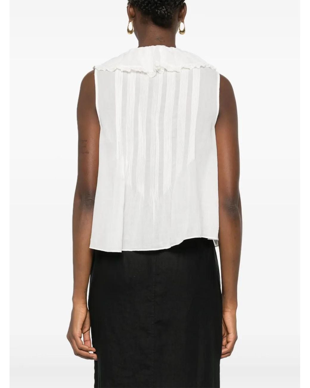 Doen White Hilda Top