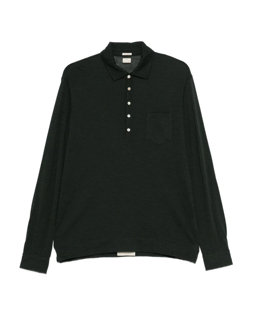 Massimo Alba Black Ischia 2 Polo Shirt for men